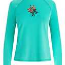 Kanu Surf Women's Standard Gabby UPF 50+ Long Sleeved Active Rashguard & Workout Top, Size: M