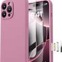 Magnetic for iPhone 16 Pro Case, Compatible with MagSafe, with 9H Nano Screen Protectors, Full Camera Protection, Silicone Shockproof Microfiber Lining Phone Case 6.3", Lilac Purple