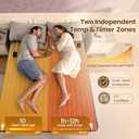 Bearhug Electric Heated Mattress Pads King Size Dual Controllers 7880 Sherpa Bed Warmer 21 Deep Pocket 10 Heat Settings 12-Hour Timer Machine Washable Gray