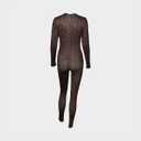 Womens Sexy Club Outfit Leopard Print Jumpsuit for Women Bodycon Cheetah Romper Y2K Birthday Party Night Out Streetwear (Brown, S)