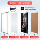 Plexon 18x24 Poster Frame Black Picture Frame for Wall Gallery 24x18 Photo Frame