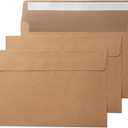 Pack It Chic - 5.5 X 8.5 Envelopes (250 Count) Kraft A9 Peel-and-Stick Envelopes for Photos, Letters, Invitations, Weddings, Announcements, and Holidays - 5 3/4" X 8 3/4"