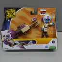 Star Wars: Young Jedi Adventures LYS Solay Figure & Speeder Bike, 4-Inch Scale Action Figures & Vehicles, Star Wars Toys, Preschool Toys for 3 Year Old Boys & Girls
