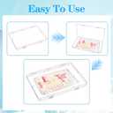 GRETJOB 8 Pcs Clear Flat Breast Milk Freezer Storage Organizer, Space Saving Breastmilk Freezer Tray for Breastfeeding Bag Organization, Reusable Breastmilk Storage Containers, 7.48 x 5.11 x 0.67 in