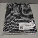 Amazon Essentials Women's Long-Sleeve Open-Front Long Cardigan (Black White Horizontal Stripe)