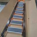 7 Step Folding Ladder, Portable Sturdy Steel Ladder, Heavy-Duty Step Stool with Anti-Slip Pedal and Handrails for Home & Kitchen Use