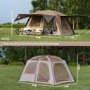 Vidalido 4-6 Person Camping Tent with 3 Door 2 Room Large Family Cabin Tents, Double Layer Waterproof Portable Glamping Tent, Big Tents for Outdoor Camping Hiking and Backpacking