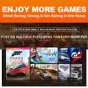 PXN PC Racing Wheel, V3 PRO 180 Degree Universal Usb Car Sim Race Steering Wheel with Pedals for PC, PS3, PS4, Xbox One, Xbox Series X/S, Switch (Orange)