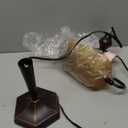 Alera ALE Traditional Banker's Lamp, 16"High, Amber Shade with Antique Bronze Base