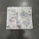 Sunlit Design 36 x 72 Inches Blue and Gray Small Stall Shower Curtains RV Half Size Narrow Bathroom Curtains Simple Style Flower Blossoms Bathroom Decor with White Background