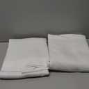 NICETOWN 100% Blackout Curtain Panels, Rod Pocket Window Curtains with Black Liner for Nursery, 84 inches Drop Cold and Full Light Blocking Draperies (White, 2 Pieces, 52 inches Wide Each Panel)