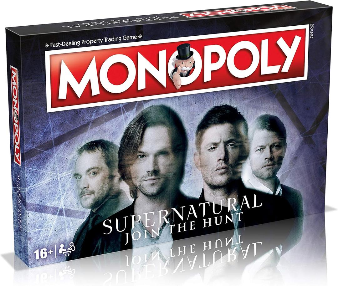 Winning Moves Supernatural Monopoly Board Game, Join The Winchester Brothers Sam and Dean, Advance to Vampire and Werewolf and Trade Your Way to Success, for Ages 16 and up