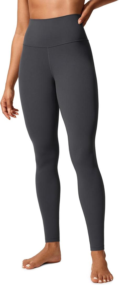 CRZ YOGA Butterlift Workout Leggings 28" - High Waisted Pilates Gym Athletic Womens Yoga Pants Buttery Soft (Medium, Mysterious Grey)