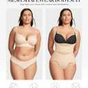 BRABIC Mesh Shapewear Bodysuit Tummy Control for Women Plus Size Faja Body Shaper Bodysuit Butt Lifter (Beige, XXL)