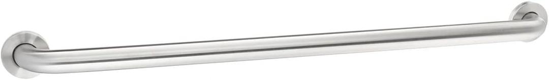 Amazon Basics Bathroom Safety Handicap Grab Bar, 36 Inch Length, 1.5 Inch Diameter, 500LBs Capacity, ADA Compliant, Stainless Steel