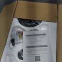 Ohniyou Ceiling Fans with Lights, 42'' Low Profile Ceiling Fan with Light and Remote/ APP Control, Modern Flush Mount Ceiling Fan for Indoor Bedroom Kitchen, Dimmable, Qiuet DC Motor, Black