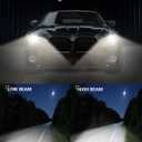 D2S HID Bulbs 4300K Yellow-White Light, 35W High/Low Beam D2S Headlight Bulb Replacement - Pack of 2 | IP67 Waterproof HID Bulbs, All-Weather Safety for Rain & Snow Driving