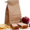 BagDream Brown Paper Lunch Bags 12LB 7x4.5x13.75 Inches 100Pcs Recyclable Kraft Paper Bags Bulk, Disposable, Large for Snack, Lunch, Sandwich, Burger, Baked Food, Craft, Packing | Value bundle, Food storage bags, Craft bags, Takeout