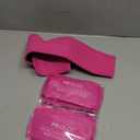 LotFancy Face Ice Pack Wrap with 4 Reusable Hot Cold Therapy Gel Packs, Pain Relief for TMJ, Wisdom Teeth, TMD, Oral and Facial Surgery, Dental Implants, Pink