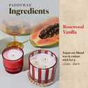 Paddywax Candles Al Fresco Collection Naturally Scented Candle in Reusable Glass Tumbler, 7 Ounces, Rosewood Vanilla