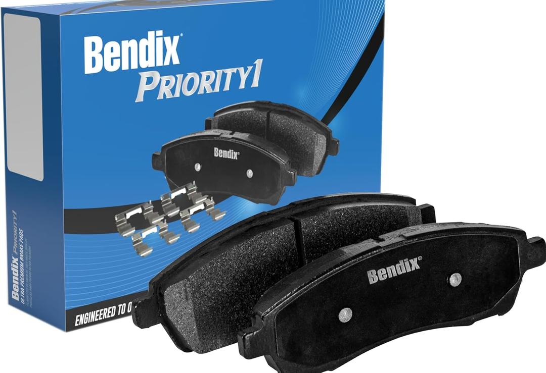 Bendix Priority1 CFC1332 Ceramic Front Brake Pads for Cadillac CTS 2014-2008, STS 2011-2009