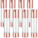 8 Pcs 50ml/1.7oz Airless Pump Bottles Empty Vacuum Bottle Rose Gold Travel Size Cosmetic Containers for Liquid Foundation Lotion Moisturizer Shampoo Make Up