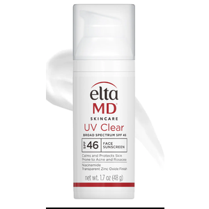 EltaMD UV Clear Face Sunscreen SPF 46, Oil-Free Sunscreen with Zinc Oxide, Dermatologist Recommended