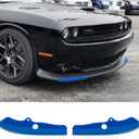 Voodonala Front Bumper Lip Splitter Protector Cover Replacement Part for 2015-2023 Dodge Challenger Scat Pack R/T GT SRT Plus,Not for Widebody(Blue,2pcs/Set)