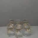 6 Pcs Glass Bud Vases with Twine Rope and Heart Label 6.3 Inch Boho Vintage Vase Flower Decorative Glass Vase for Centerpieces Holiday Wedding Home Table Decorations (Clear)