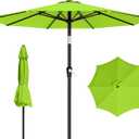 AreShark 9 FT Patio Umbrella for Outdoor, Outdoor Umbrella with Push Button Tilt and Crank, Outdoor Patio Umbrellas with 8 Sturdy Ribs for Market, Garden, Deck, Backyard, Pool (Apple Green)