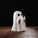 Halloween Ghost Figurine, Halloween Decorations Indoor, Farmhouse Tiered Tray Decor, Spooky Home Decorations, Coffee Table Centerpieces Shelf Mantel Display
