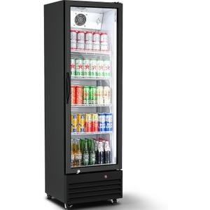 BODEGA BODEGACOOLER 9 Cu.Ft Commercial Beverage Refrigerator with Glass Door,Display Drink Refrigerators fridge for Beer Display Drink Cooler Rapid Cooling & Quiet for Bar Restaurant Office Store Use