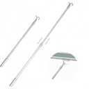 Aluminum Draw Rod for Cordless Blinds,Push Pull Rod Blind Wand Curtain Pull Rod Opener for Skylight Blinds,Roller Shades