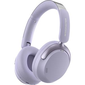 Monster Persona 3rd ANC Wireless Headphones, Noise Cancelling with Bluetooth 5.4, Foldable Lightweight Over Ear Headphones, Clear Calls, 70H Playtime, Dual Device Connection, Comfort Fit, Purple