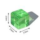 Candywood Rainbow Acrylic Gem Cubes Blocks Children Educational Sensory Training Crystal Toys Baby Learn Color Light Shadow Stacking Toys (10-Pcs)