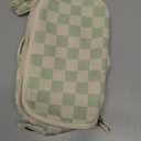 Bluboon Big Capacity Pencil Case Pencil Pouch Pen Case School Supplies Cute Pencil Box Pencil Bag for Teen Girls Boys Women Man (Green White Checkered)