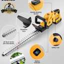 Electric Hedge Trimmer Cordless, Compatible with Dw 20V MAX Battery, Lightweight Hedge Trimmers,3000RPM 180 Rotating Head,3/4" Blade Gap(Battery Not Included)