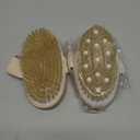 2 Pack Dry Brushing Body Brush, Natural Bristle Exfoliating Brush with Massage Nodes, for Lymphatic Drainage and Improving Skin Health and Reduces Acne