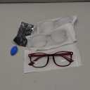 Gaoye Stylish Eyewear Frame Accessories - Blue Light Glasses for Woman - Computer Glasses for Blue Light Blocking (B7-black + Wine Red + Violet Indigo)