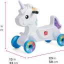 Step2 Unicorn Ride-On Car for Kids, Roller Coaster Compatible Toddler Ride-On Toy with Lights and Sounds