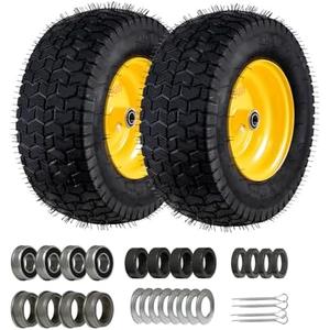 Amazon.com : LMYYGOO 16x6.5-8 Tubeless Tire and Wheel,2 Pcs Replacement Riding Lawn Mower Garden Tractor Front Wheel Tire with 3" Offset Hub, 3/4" Bearing & 5/8Bearing : Patio, Lawn & Garden