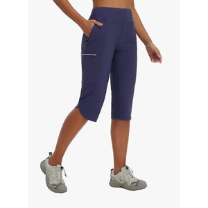 baleaf Women's 17'' Capri Pants Lighweight Cargo Capris Quick Dry Zipper Pockets Hiking Biking Casual Outdoor, 2XL