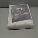 Pinch Pleated Curtain 84 Inch - 2 Panels Semi Sheer Linen Curtains with Hooks for Living Room Bedroom, Natural Textured Boho Window Treatment for Light Filtering, 40x84