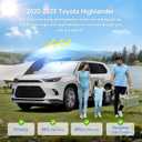 8pcs Car Window Shades for Toyota Highlander 2020-2026 Accessories,Windshield Side Rear Full Sunshade,Sun Visor UV Blocking, Privacy Protection and Blackout for Camping Outdoor