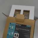 [10 Pack] BESTTEN 2 Gang Mid-Size Screwless Outlet Cover, Midway Decorative Wall Plate, USWP6 Gloss Snow White, Midsize H4.88" x W4.93"