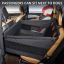 TKYZ Large Dog Car Seat,Back Seat Extender for Dogs,Waterproof Medium Dog Seat Cover for Backseat, Pet Bed for Car Hammock(Black-L)