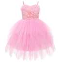 ODASDO Flower Girl Dress for Toddler Little Girls Pink 4-5 Years