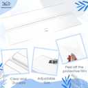 Juexica Aquarium Lids Acrylic Canopy 2 Pieces Set 22.95 x 11.5 x 0.28 Inch for 33/40/55 Gallon with Center Brace Aquariums Cover Fish Tank Lid with a Hook Knife, Clear