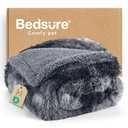 Bedsure Dog Blanket, Waterproof Faux Fur Blanket for Medium Large Dogs Washable, Pet Blankets for Couches Beds Cars, Calming Throw Blanket, Dog Accessories, XL, 50×60 inch, Tie-dye Grey