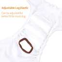 CuteBone Dog Diapers Female Washable  3 Pack Reusable Doggie Diapers Puppy Period Pants for Doggy Heat Cycle Peeing XS